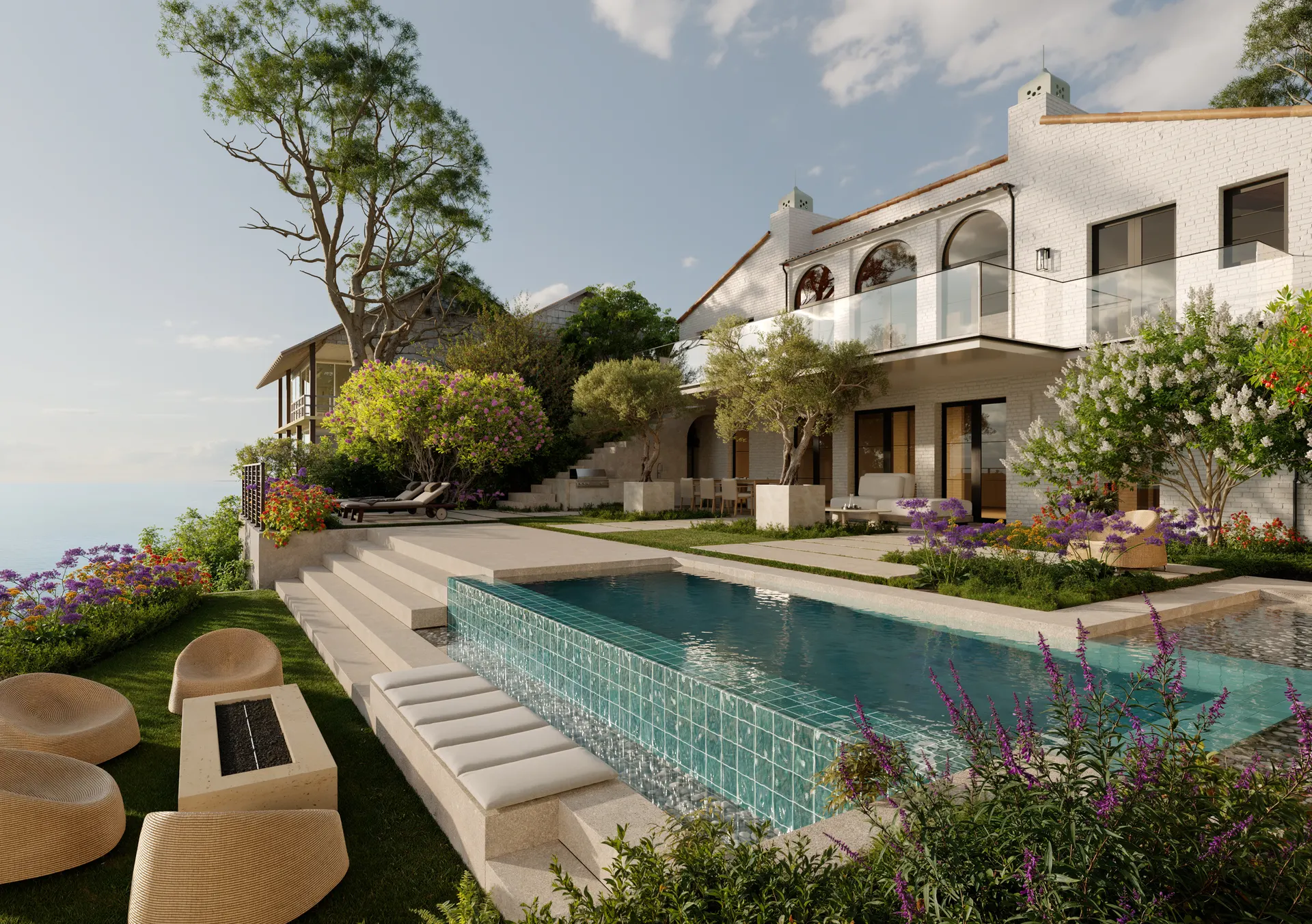 A garden above the Pacific